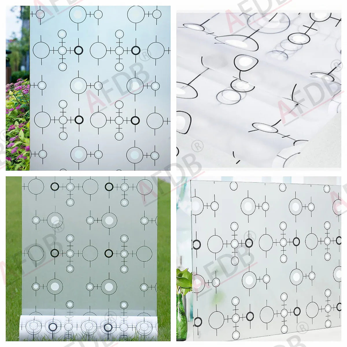 Getöntes Privacy-Fensterfolie für Glas