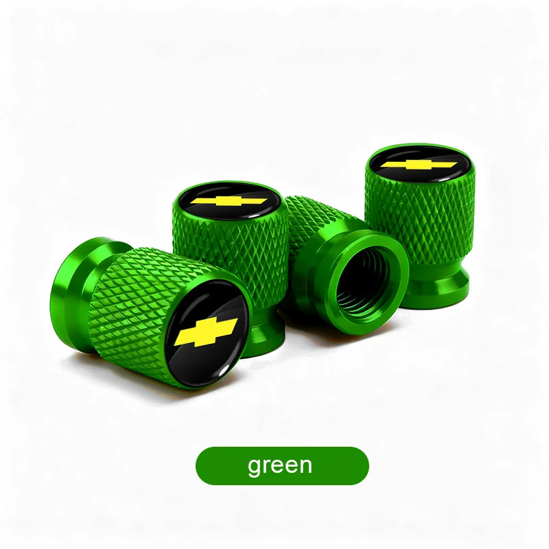 Aluminum Tire Valve Caps for Chevrolet Trucks & SUVs