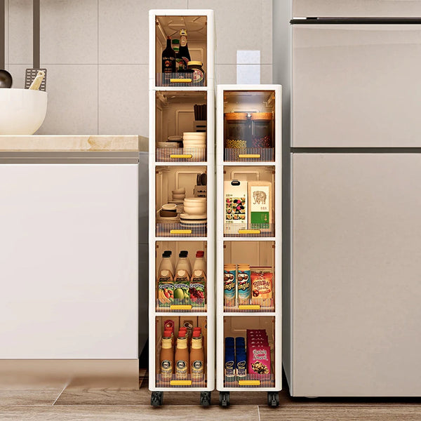 Slim Rolling Storage Cabinet