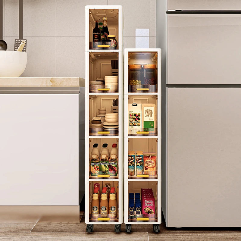 Slim Rolling Storage Cabinet