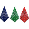 Paisley Bandana Square Scarf – 55cm Cotton Blend for Men and Women