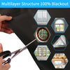 Portable Blackout Curtains with Easy-Cut Design for Any Window