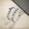 Heart Rhinestone Tennis Chain Necklace & Bracelet Set