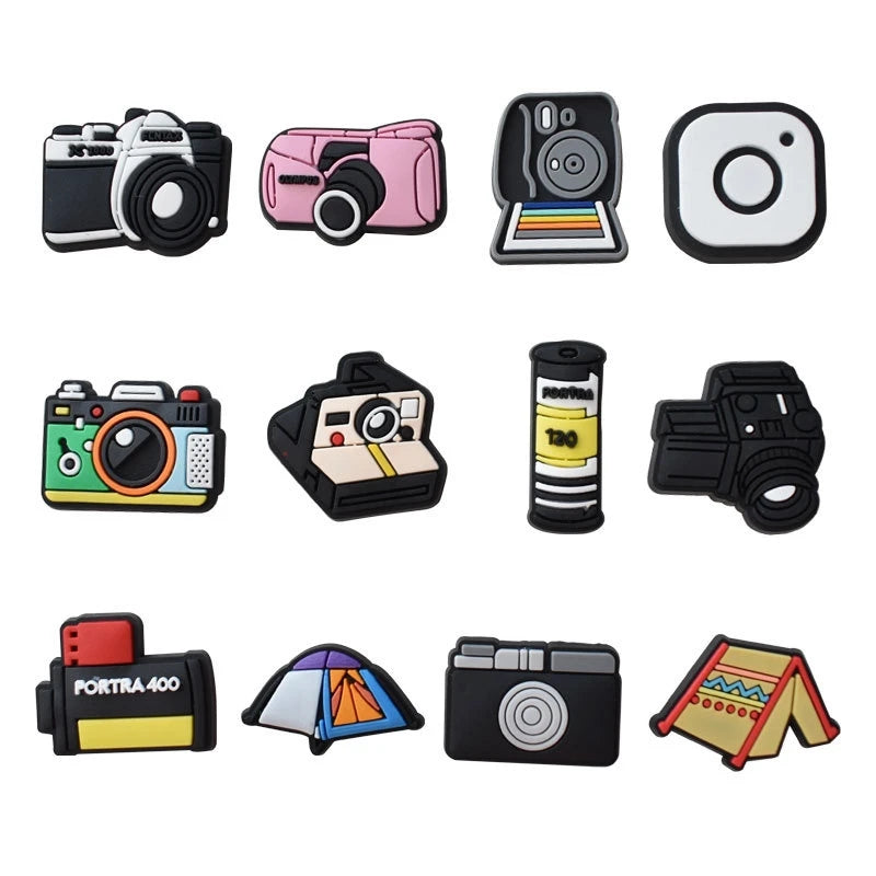 A set of fun PVC pins and charms for decorating clogs, sandals, and shoes.