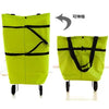 Folding Shopping Cart with Wheels - Oxford Fabric Trolley Bag