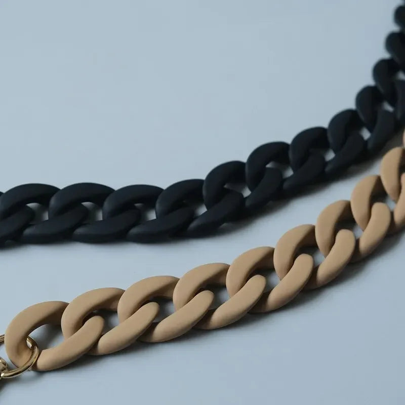 Fashionable Wide Chain Bag Strap