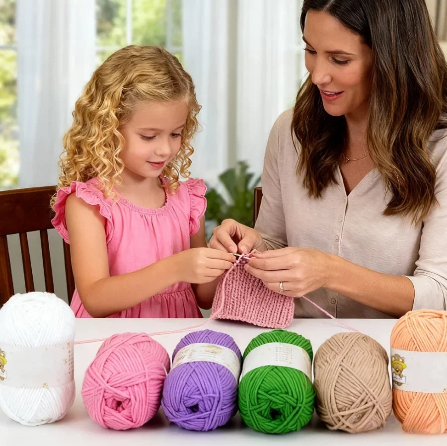 Soft Chenille Yarn for Crocheting and Knitting