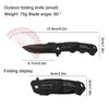 Folding Survival Knife with Stainless Steel Blade