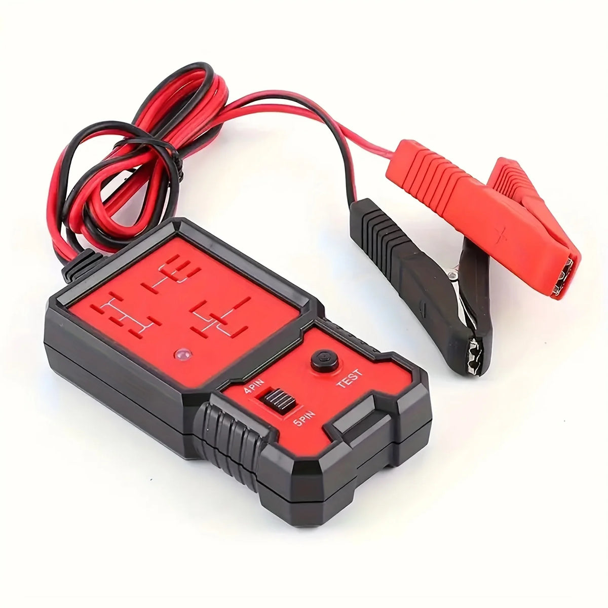 Universal Automotive Relay Tester with Battery Clamp