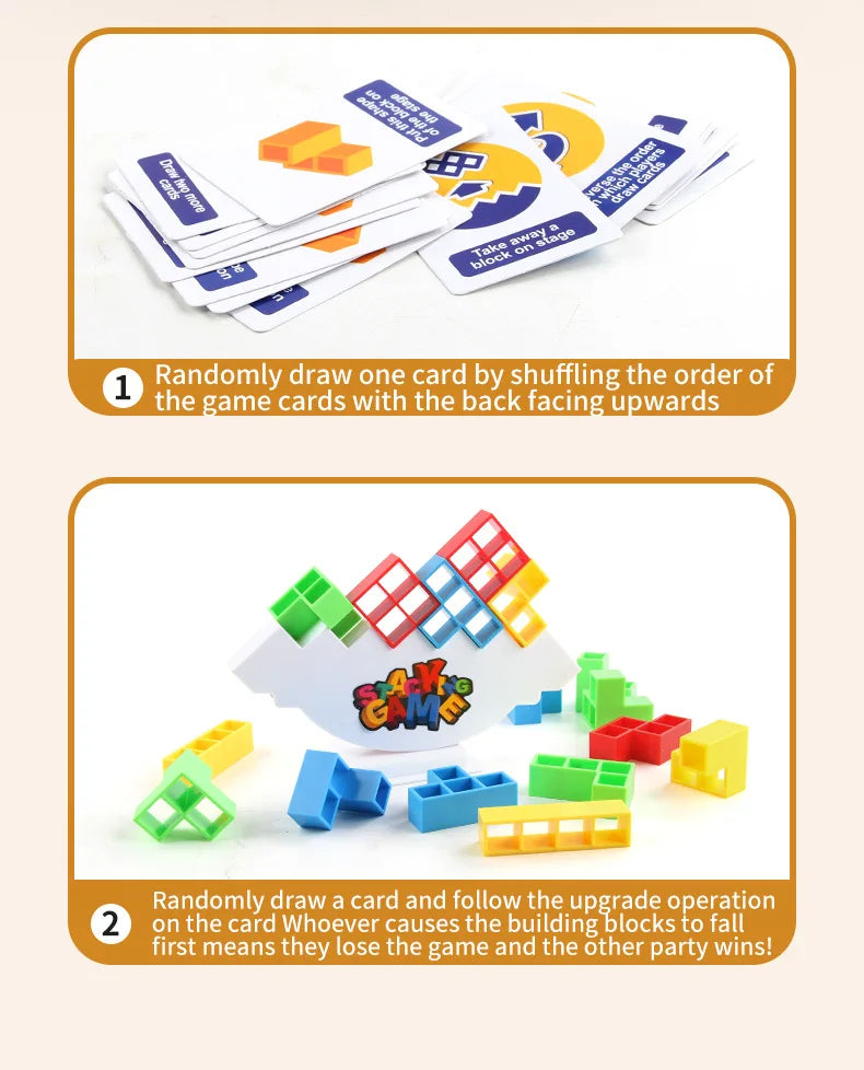 Dinosaur Stacking Blocks Balance Game