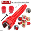 8-in-1 Multi-Function Plumbing Wrench Set for Faucets and Sinks