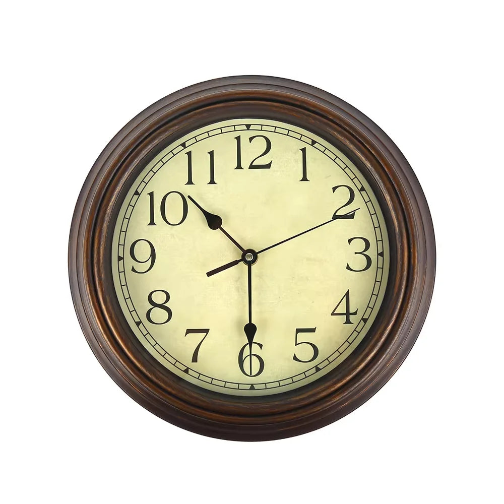 Retro amerikanische Wanduhr - Klassischer stiller Mechanismus