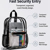 Heavy-Duty Transparent PVC Backpack with Padded Straps