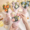 Handcrafted Yarn Flower Bouquet with Vase – Everlasting Home Décor