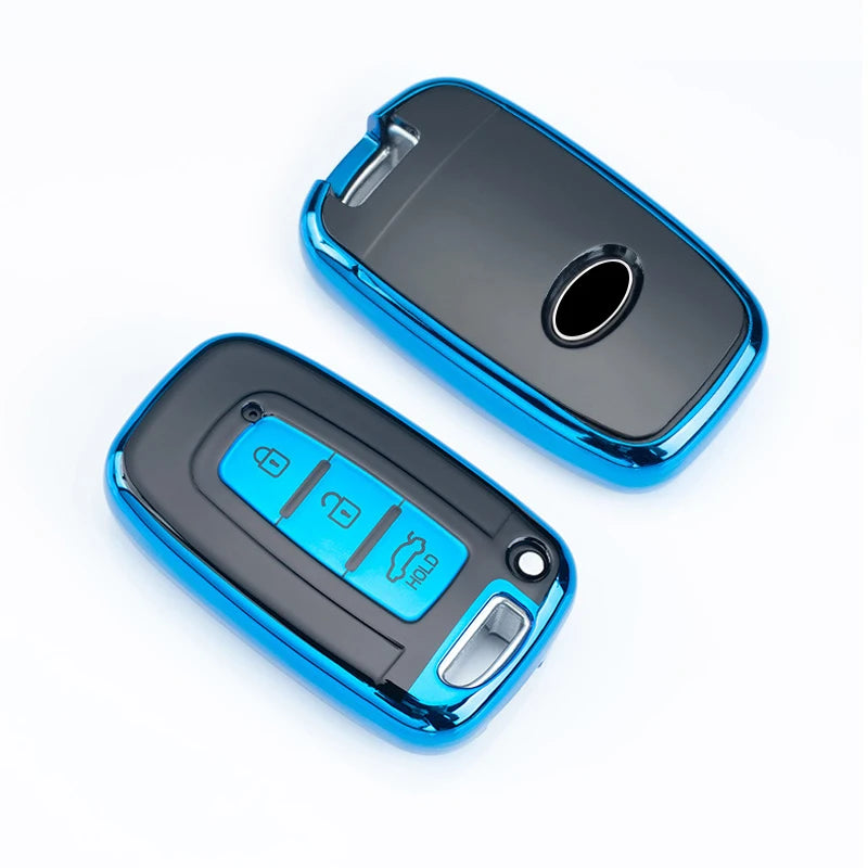 Multi-Color Button Car Key Cover