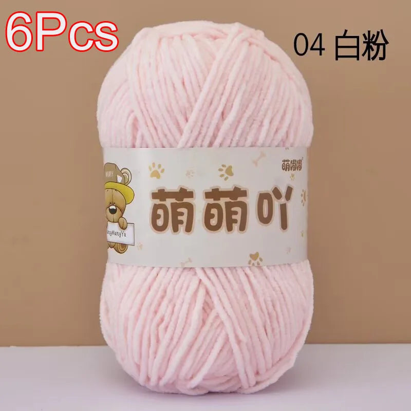 Soft Chenille Yarn for Crocheting and Knitting