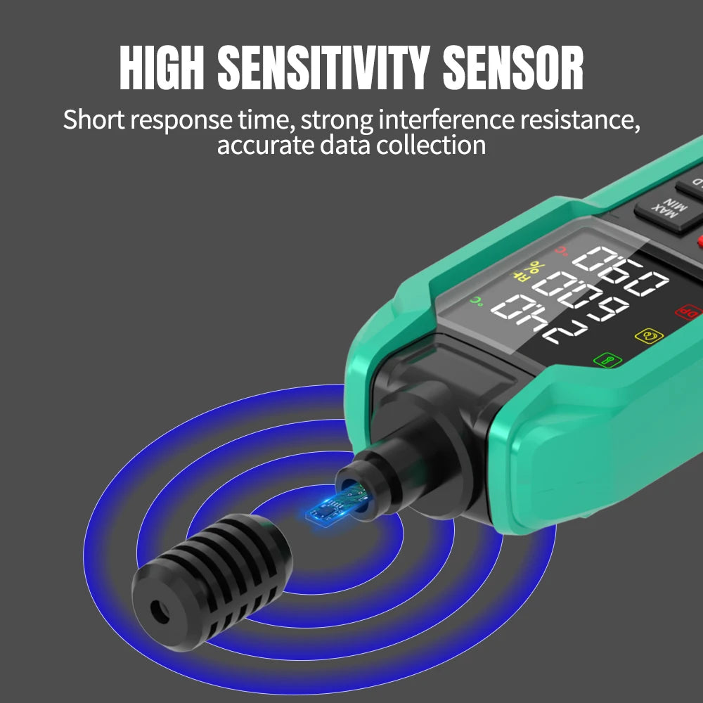 Professional Digital Thermohygrometer with Color Display