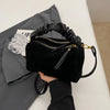 Suede-Style Crossbody Shoulder Bag