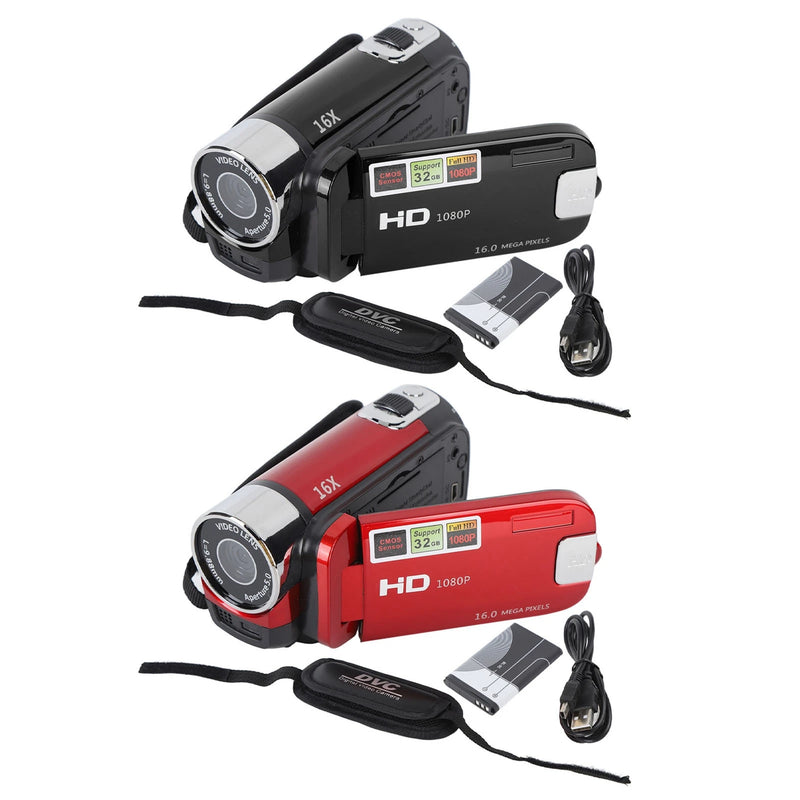 4K Video Camera with Rotatable 2.7-inch Screen, 48MP, 16x Digital Zoom