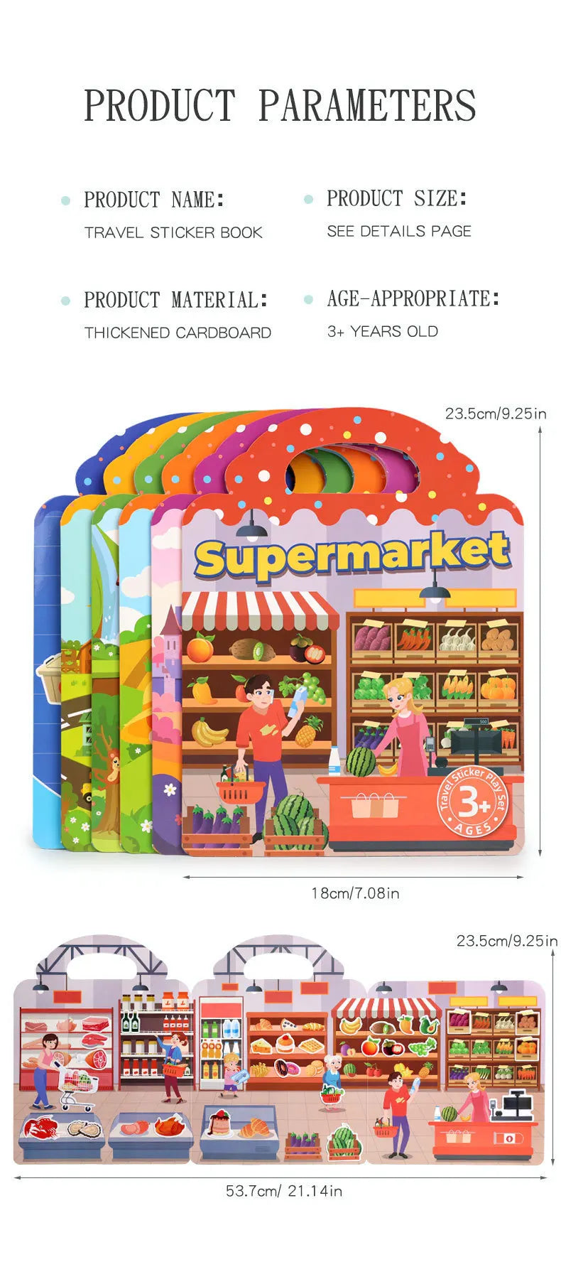 Reusable Sticker Activity Books (6-Pack)