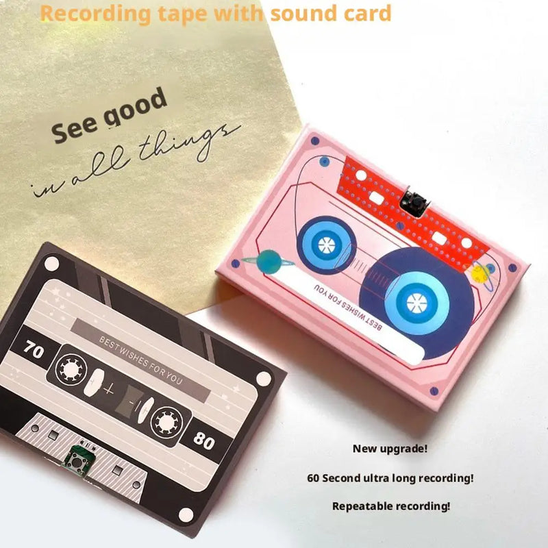 Retro Cassette Voice Greeting Card