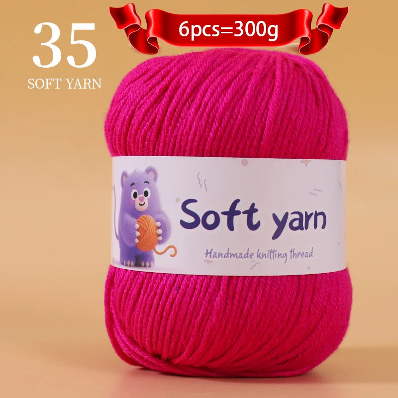 Soft Acrylic Yarn Balls for Knitting – 300g