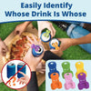 Reusable Can Tab Opener and Drink Protector Caps (Set of 6)