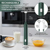 Rechargeable Electric Milk Frother & Handheld Mixer