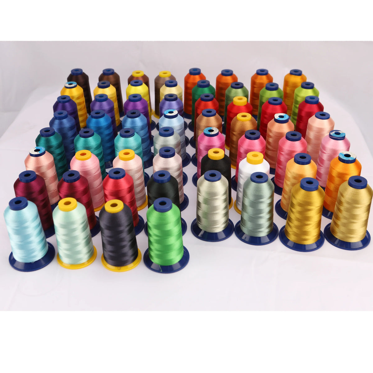High-Tenacity Polyester Embroidery Thread (120D/2, 40wt) for Home & Industrial Machines