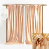 Shimmering Satin Backdrop Curtain Panels