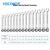 3-Piece Mirror-Polished Ratchet Wrench Set (3/8", 7/16", 1/2")