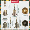 Vintage Brass Hand Bell for Service, Weddings & Home Decor