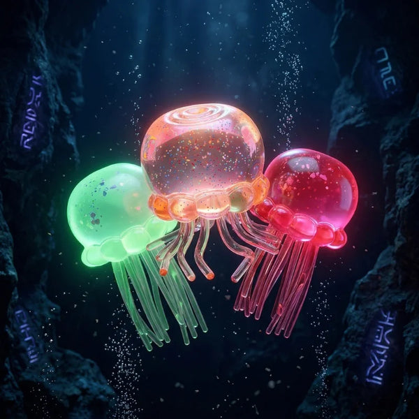 Glow-in-the-Dark Jellyfish Squishy Stress Toy