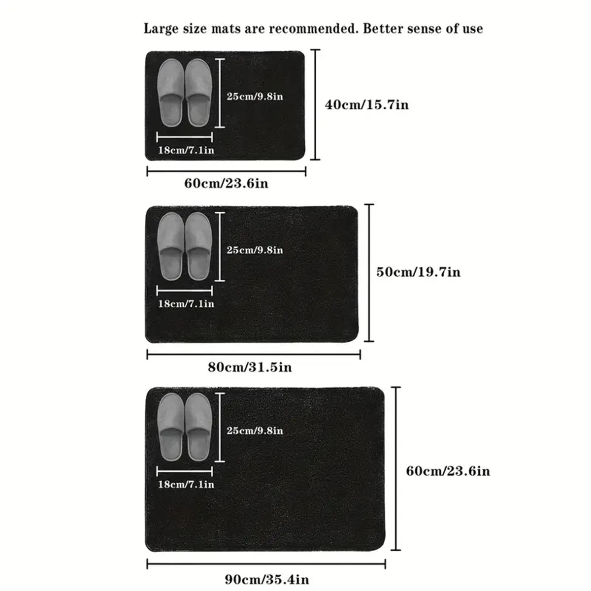 3D Cobblestone Non-Slip Bathroom Mat
