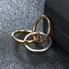 Set de Tres Anillos Entrelazados