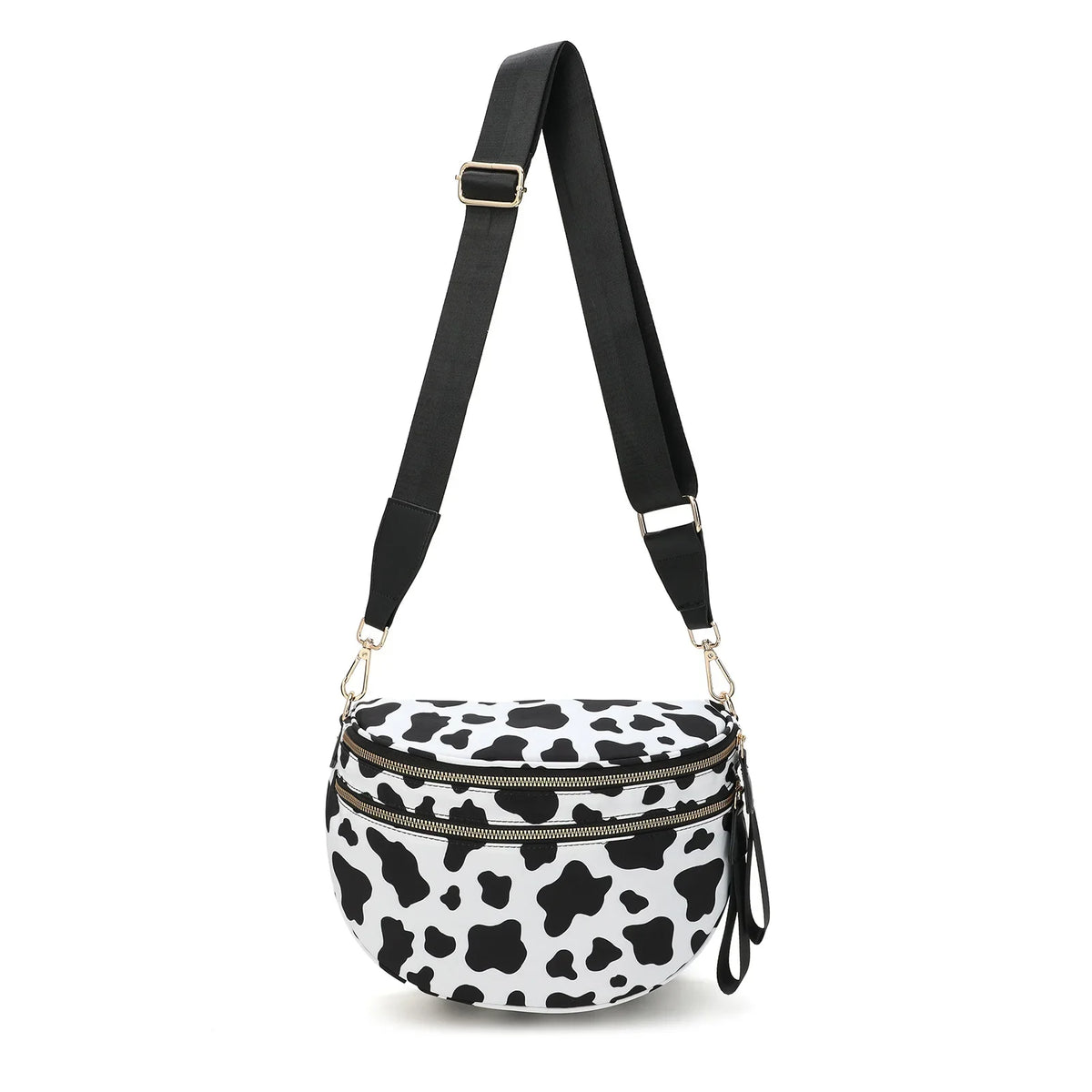 Women's Checkered Fanny Pack with Adjustable Crossbody Strap
