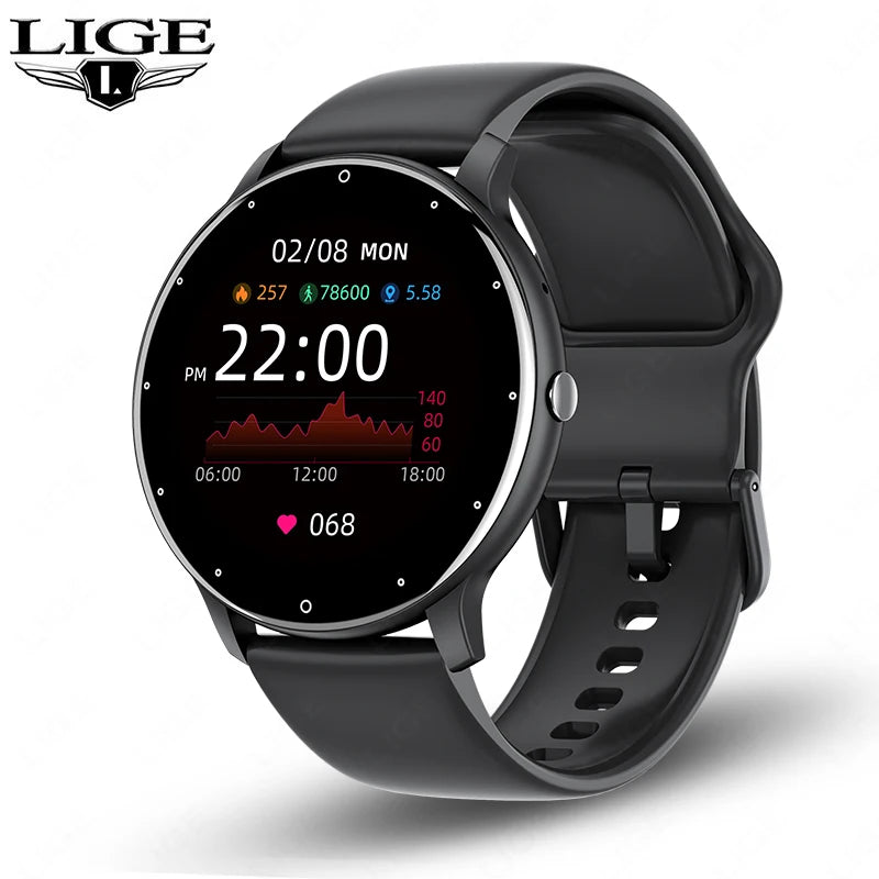 Reloj Inteligente Deportivo LIGE con Monitor de Ritmo Cardíaco y Seguimiento de Actividad