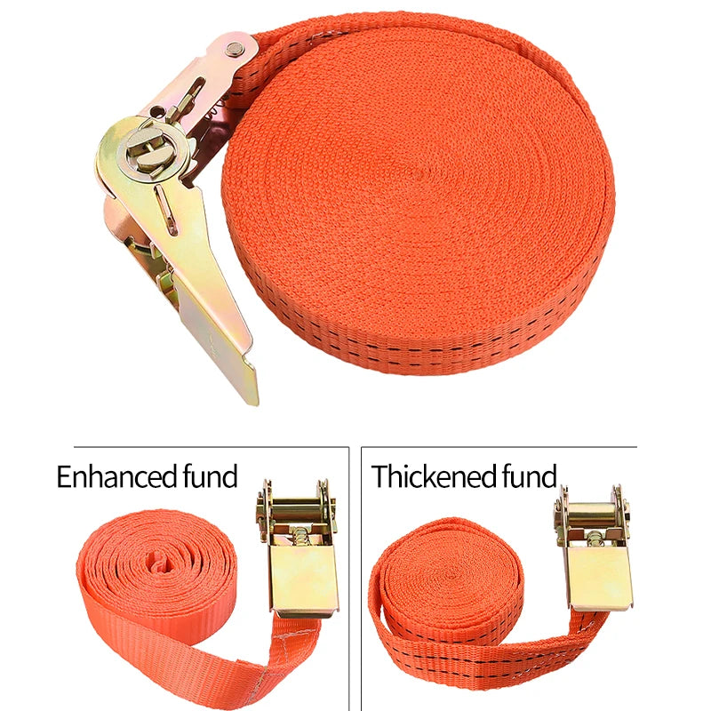 Heavy-Duty Ratchet Tie-Down Straps for Secure Cargo Transport