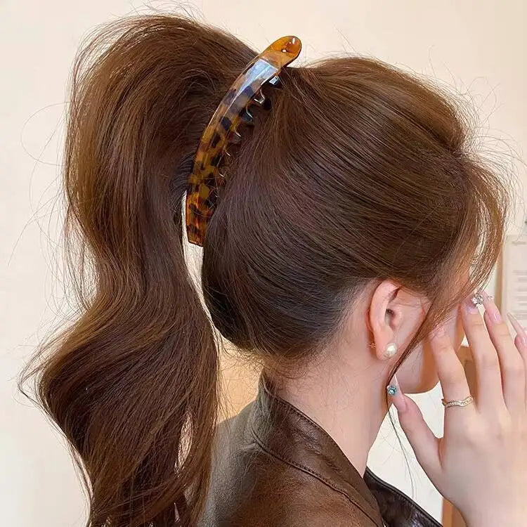 Tortoiseshell Banana Hair Clip