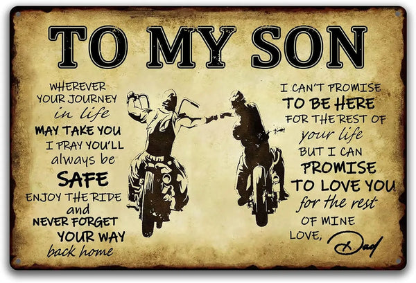 Vintage Metal Wall Sign
