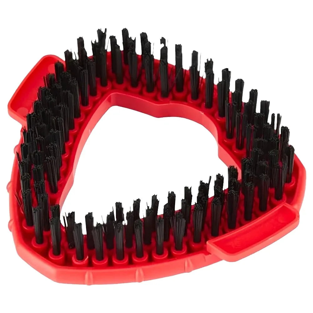 Red foam mop pad replacements with black bristles for easy wring mop systems