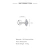 925 Sterling Silver Moissanite Bowknot Stud Earrings