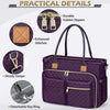 15.6 Inch Laptop Tote Bag for Women with Multiple Pockets