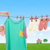 Portable Retractable Travel Clothesline with 12 Clothespins