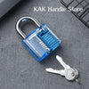 Transparent Practice Padlock with Keys - Cutaway Lock Picking Training Tool