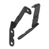Black metal LED fog lamp mounting brackets for GMC and Chevrolet trucks and SUVs