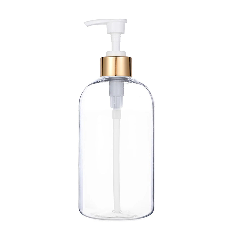 Refillable Gold Pump Soap Dispenser Bottle