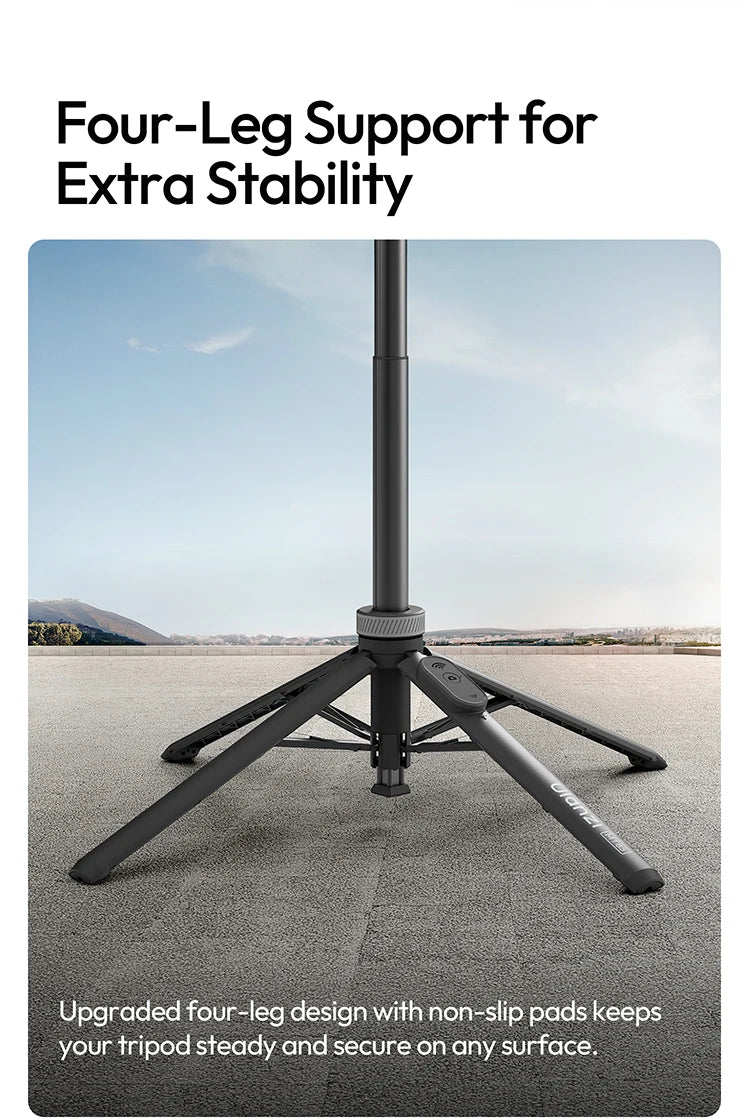 Portable Phone Tripod with Magnetic Mount and Wireless Remote