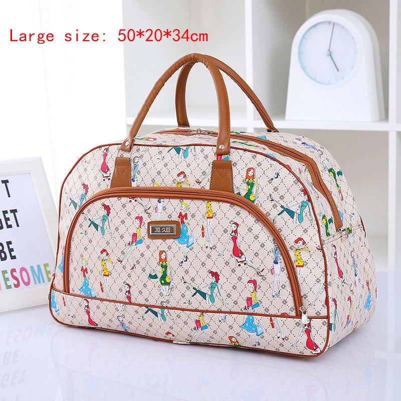 Floral Print Travel Duffle Bag for Women