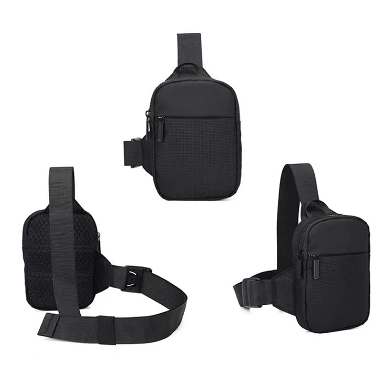 Mini Sling Crossbody Bag - Waterproof Nylon Chest Pack
